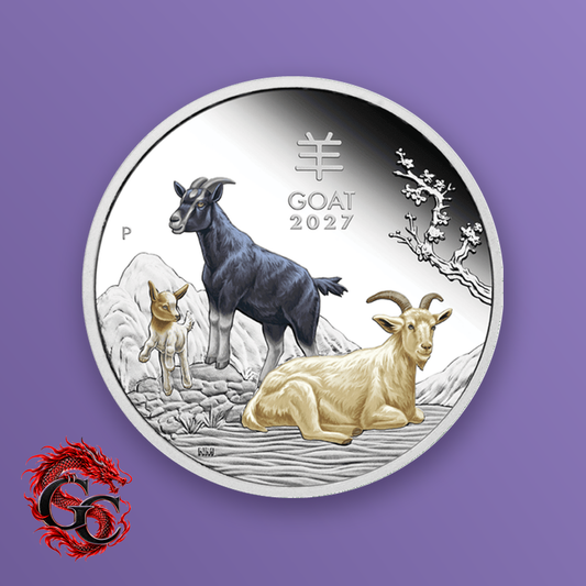 2027-P Lunar Series III Goat 1 oz Colorized Proof w/ Box & COA #2813