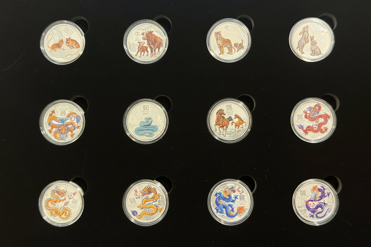 Australian Lunar Silver Coin Storage Box – 1 oz – Series I & III Capsule Edition