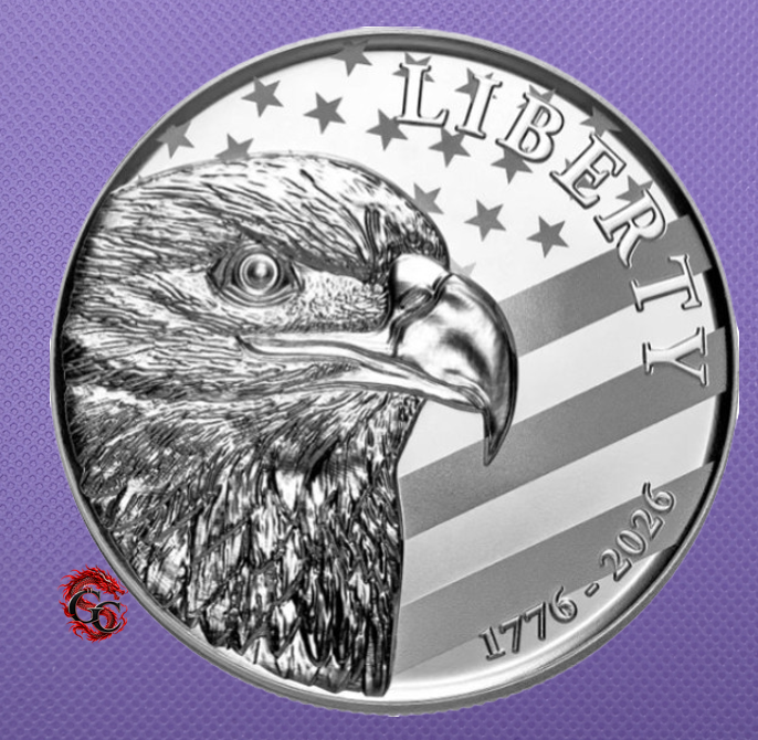 2026 Sunshine Mint America 250 Eagle 1 oz .999 Fine Silver Round