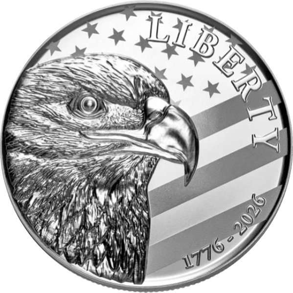 2026 Sunshine Mint America 250 Eagle 1 oz .999 Fine Silver Round