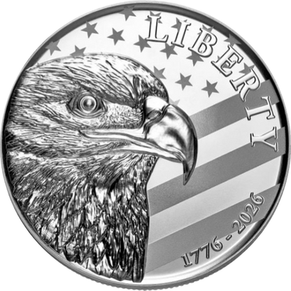 2026 Sunshine Mint America 250 Eagle 1 oz .999 Fine Silver Round