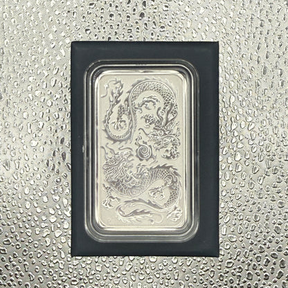 2020 Perth Mint Lunar Dragon 1 oz .9999 Silver Bar from Tube