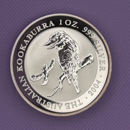 2004-P Australia Kookaburra $1 1 oz .999 Silver Coin BU