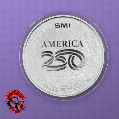 2026 Sunshine Mint America 250th American Bear 10 oz .999 Silver Round