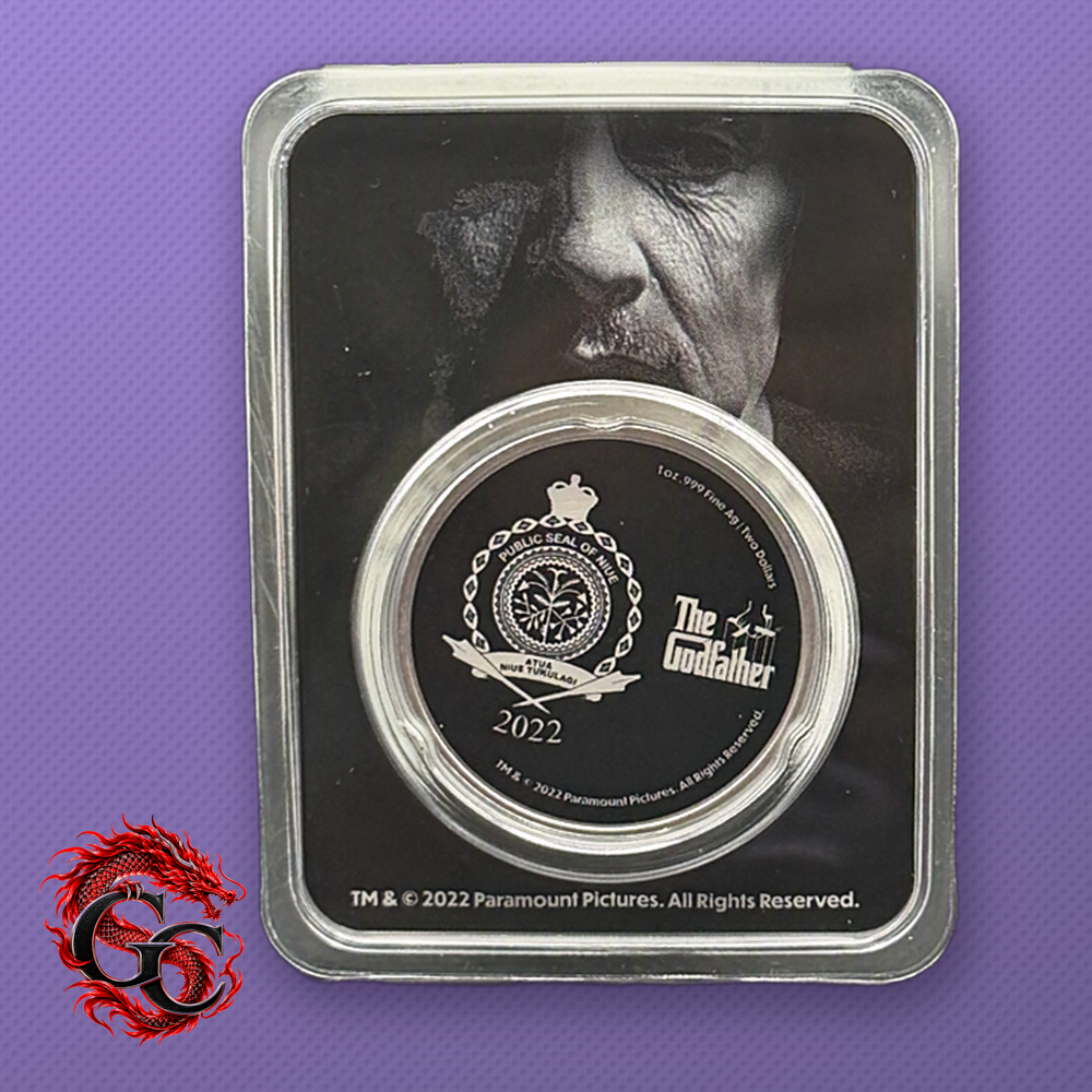 2022 Niue Godfather 50 Years 1 oz .999 Silver Colorized Coin in TEP Card