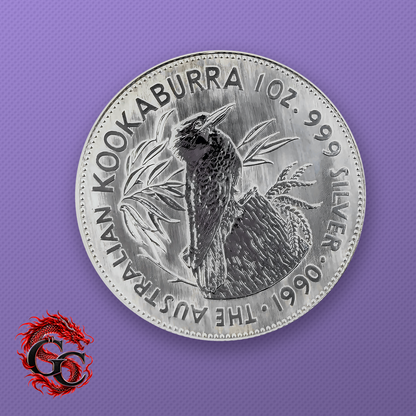 1990-P Australia Kookaburra $5 1 oz .999 Silver Coin BU