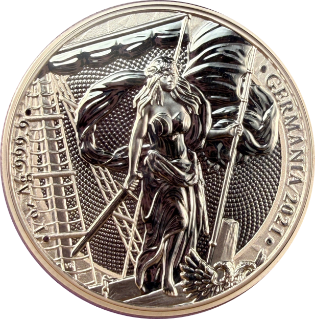 2023 Germania Alegorías Galia y Germania Moneda BU con Certificado de Autenticidad