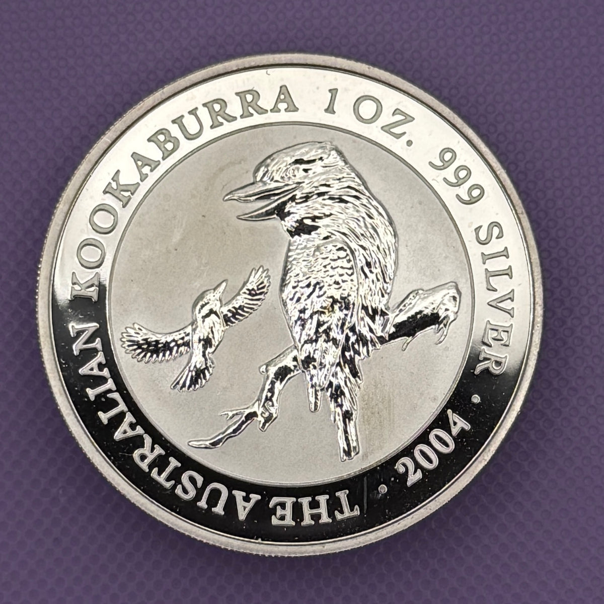 2004 Australia Kookaburra Moneda de Plata de 1 oz .999 Fina BU