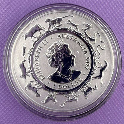 2022 Lunar RAM Silver Year of the Tiger 1 oz