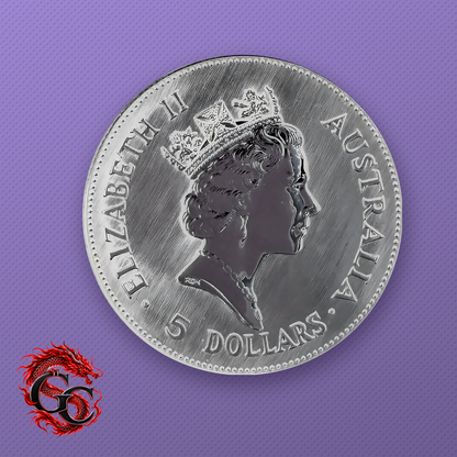 1990-P Australia Kookaburra $5 1 oz .999 Silver Coin BU