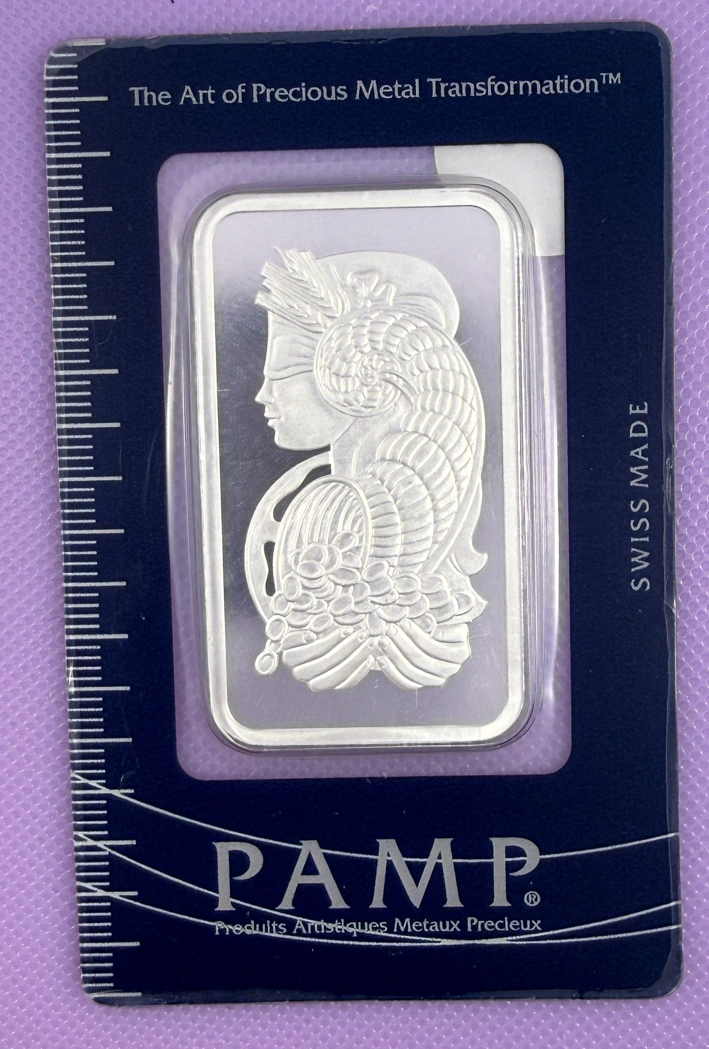 PAMP Suisse Lady Fortuna 1 oz .999 Silver Bar in Assay
