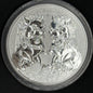 2020 Australia Double Pixiu Guardian Lions 1 oz Silver Coin – Perth Mint BU