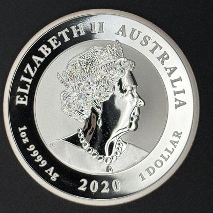 2020 Australia Double Pixiu Guardian Lions 1 oz Silver Coin – Perth Mint BU
