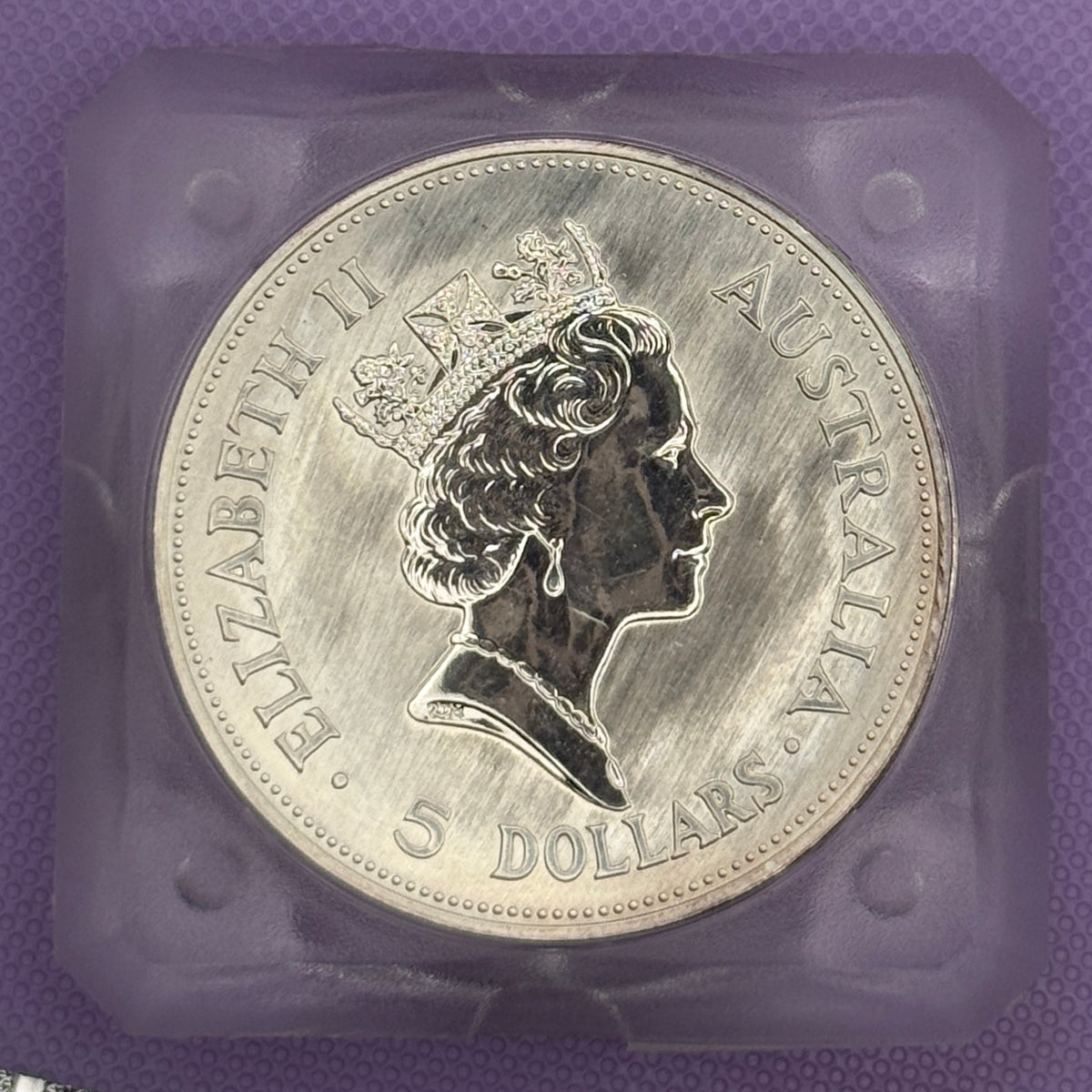 Moneda de plata Kookaburra de 1 oz de 2004 de Australia, plata fina .999