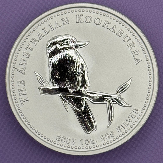 2005 Australia Kookaburra 1 oz .999 Silver Coin BU