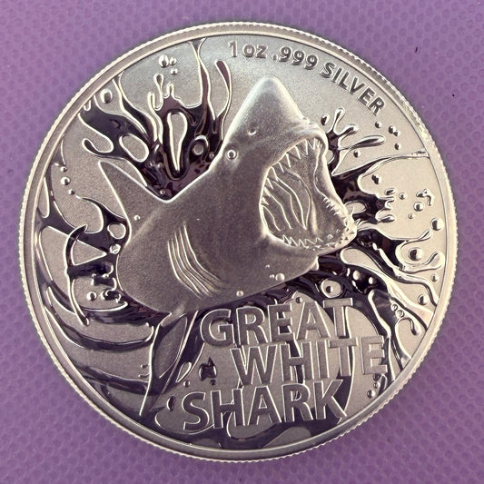 2021 Australia Great White Shark 1 oz .999 Silver Coin – Royal Australian Mint