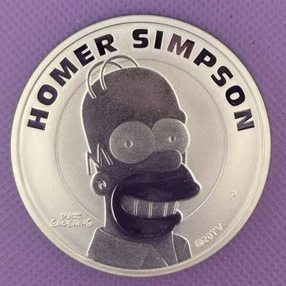 2022 Tuvalu Homer Simpson 1 oz .9999 Silver Coin – The Perth Mint