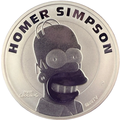 2022 Tuvalu Homer Simpson 1 oz .9999 Silver Coin – The Perth Mint