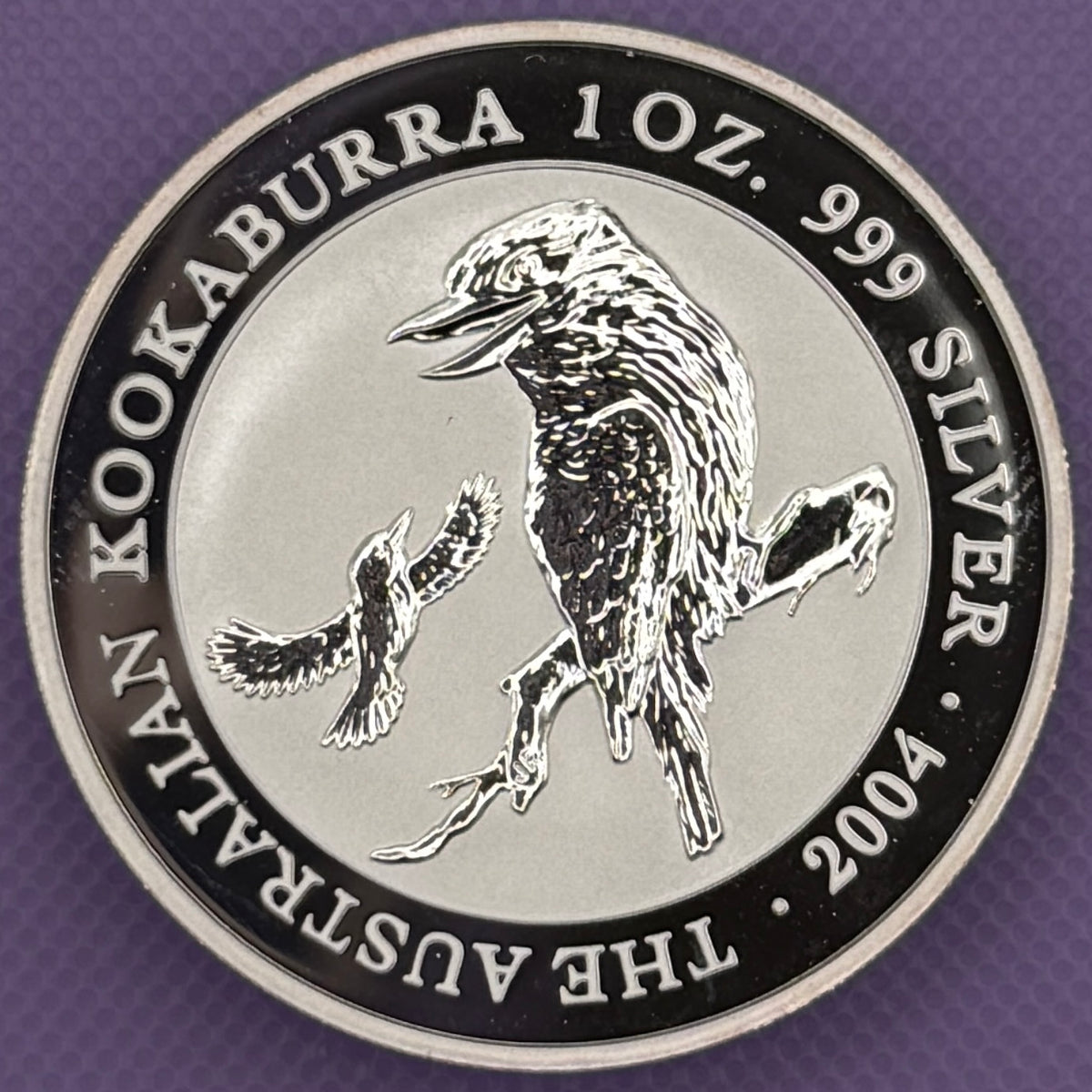 2004 Australia Kookaburra Moneda de Plata de 1 oz .999 Fina BU