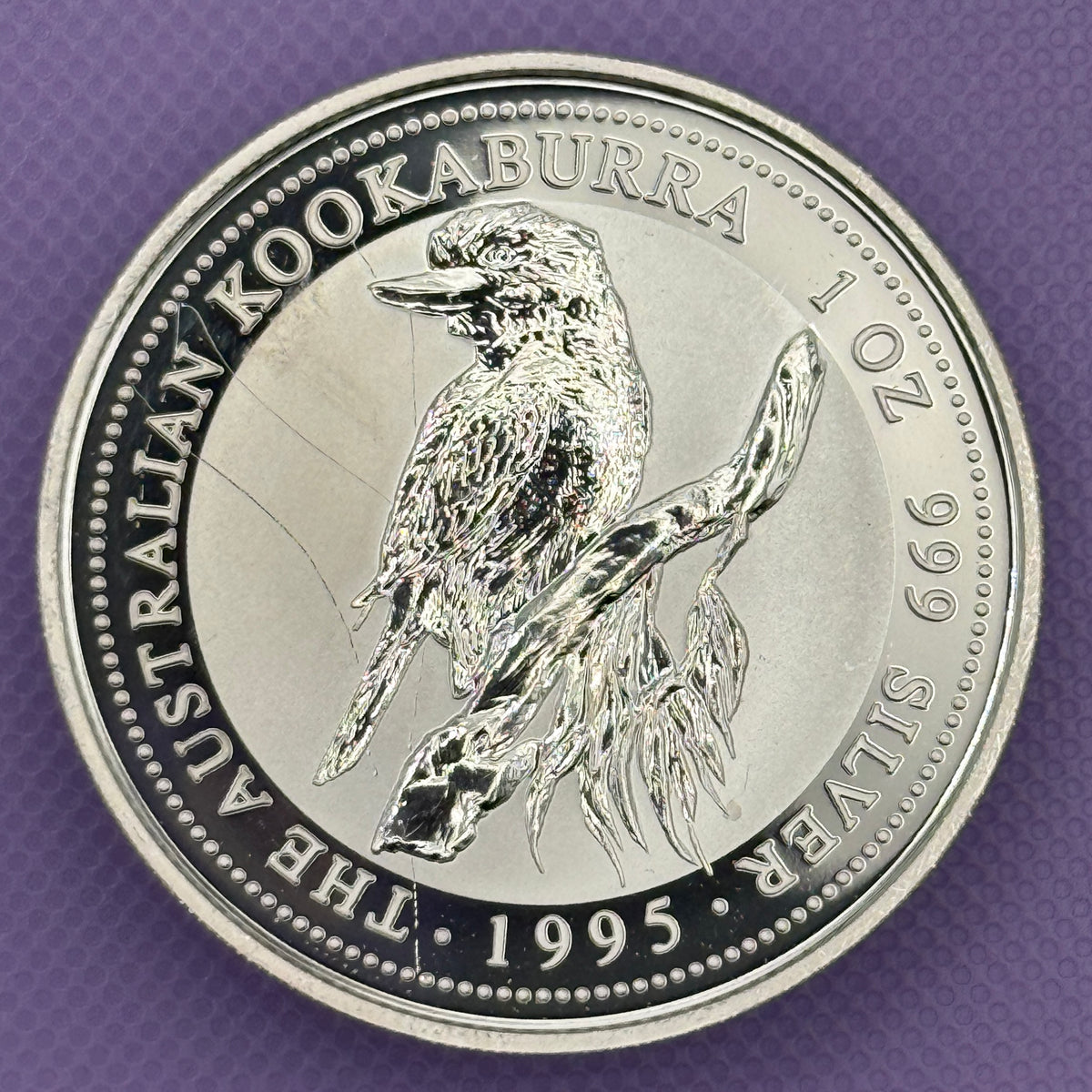 1995-P Australia Kookaburra $1 1 oz .999 Silver Coin BU
