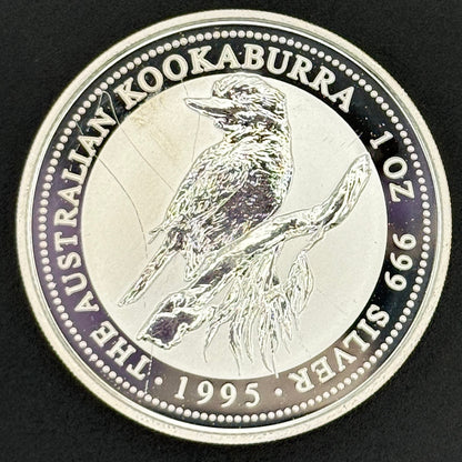 1995-P Australia Kookaburra $1 1 oz .999 Silver Coin BU