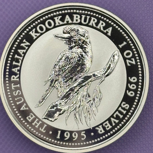 1995-P Australia Kookaburra $1 1 oz .999 Silver Coin BU