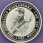 Moneda de plata Kookaburra de 1 oz de 2004 de Australia, plata fina .999