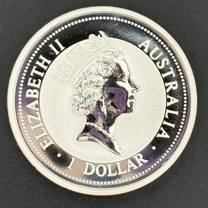 1998 Australia Kookaburra Moneda de plata de 1 oz Plata fina .999