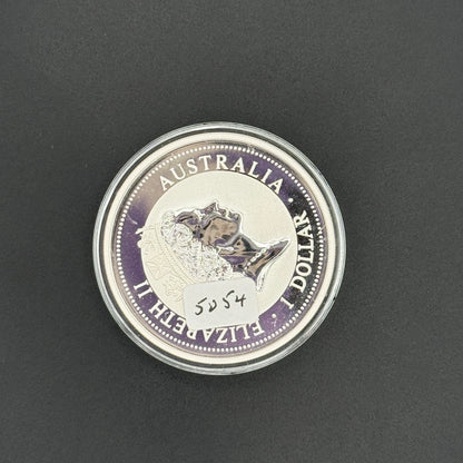 1998 Australia Kookaburra Moneda de plata de 1 oz Plata fina .999