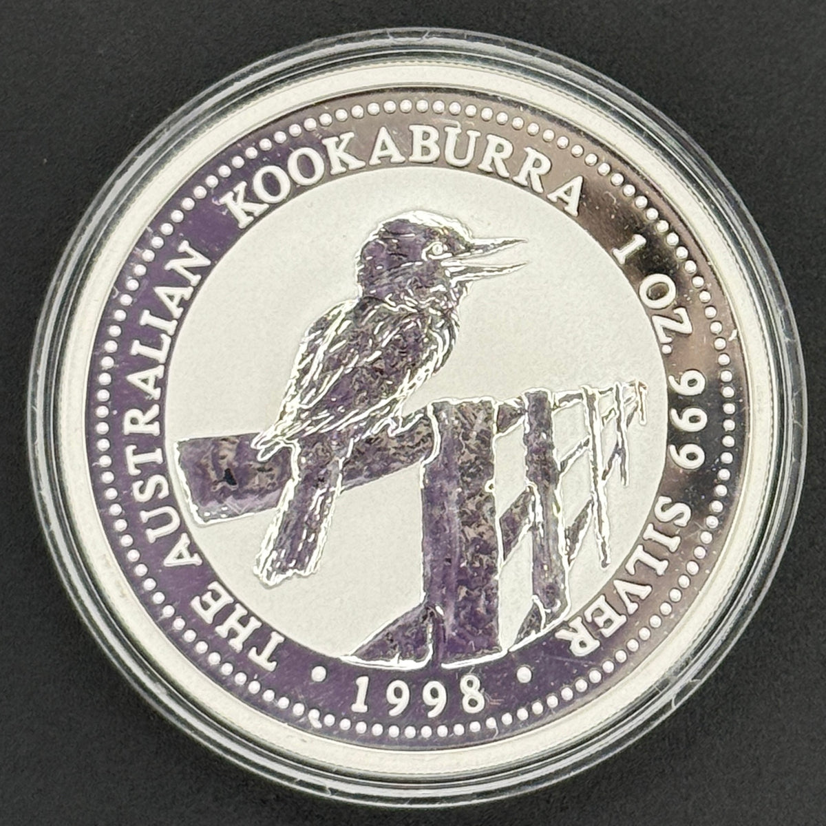 1998 Australia Kookaburra Moneda de plata de 1 oz Plata fina .999