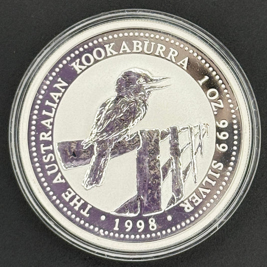 1998-P Australia Kookaburra $1 1 oz .999 Silver Coin BU