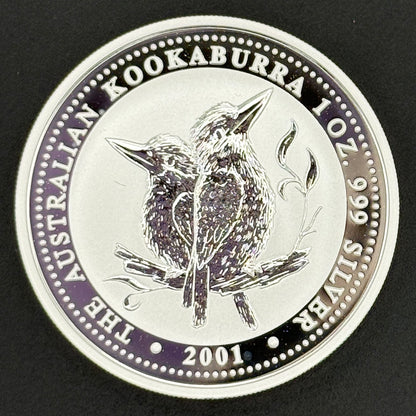 Moneda de plata Kookaburra de 1 oz de 2004 de Australia, plata fina .999