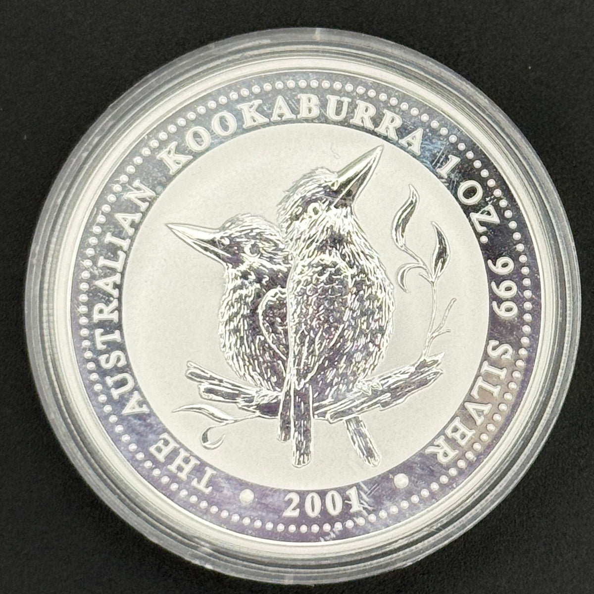 Moneda de plata Kookaburra de 1 oz de 2004 de Australia, plata fina .999