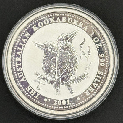 2001-P Australia Kookaburra $1 1 oz .999 Silver Coin BU