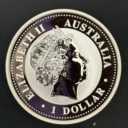 Moneda de plata Kookaburra de Australia de 2003 de 1 oz de plata fina .999
