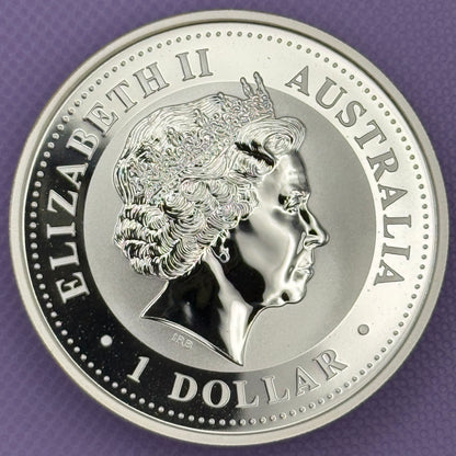 Moneda de plata Kookaburra de Australia de 2003 de 1 oz de plata fina .999