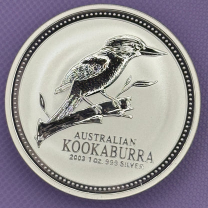 2003 Australia Kookaburra 1 oz .999 Silver Coin BU