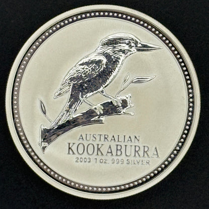 2003 Australia Kookaburra 1 oz .999 Silver Coin BU