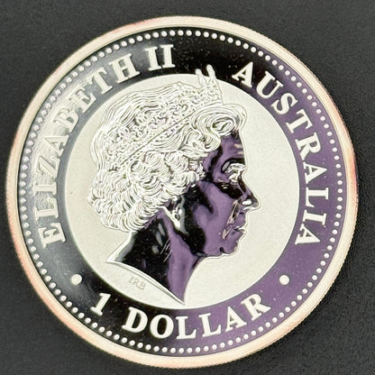 2004 Australia Kookaburra Moneda de Plata de 1 oz .999 Fina BU