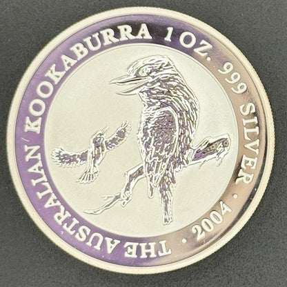 2004 Australia Kookaburra Moneda de Plata de 1 oz .999 Fina BU