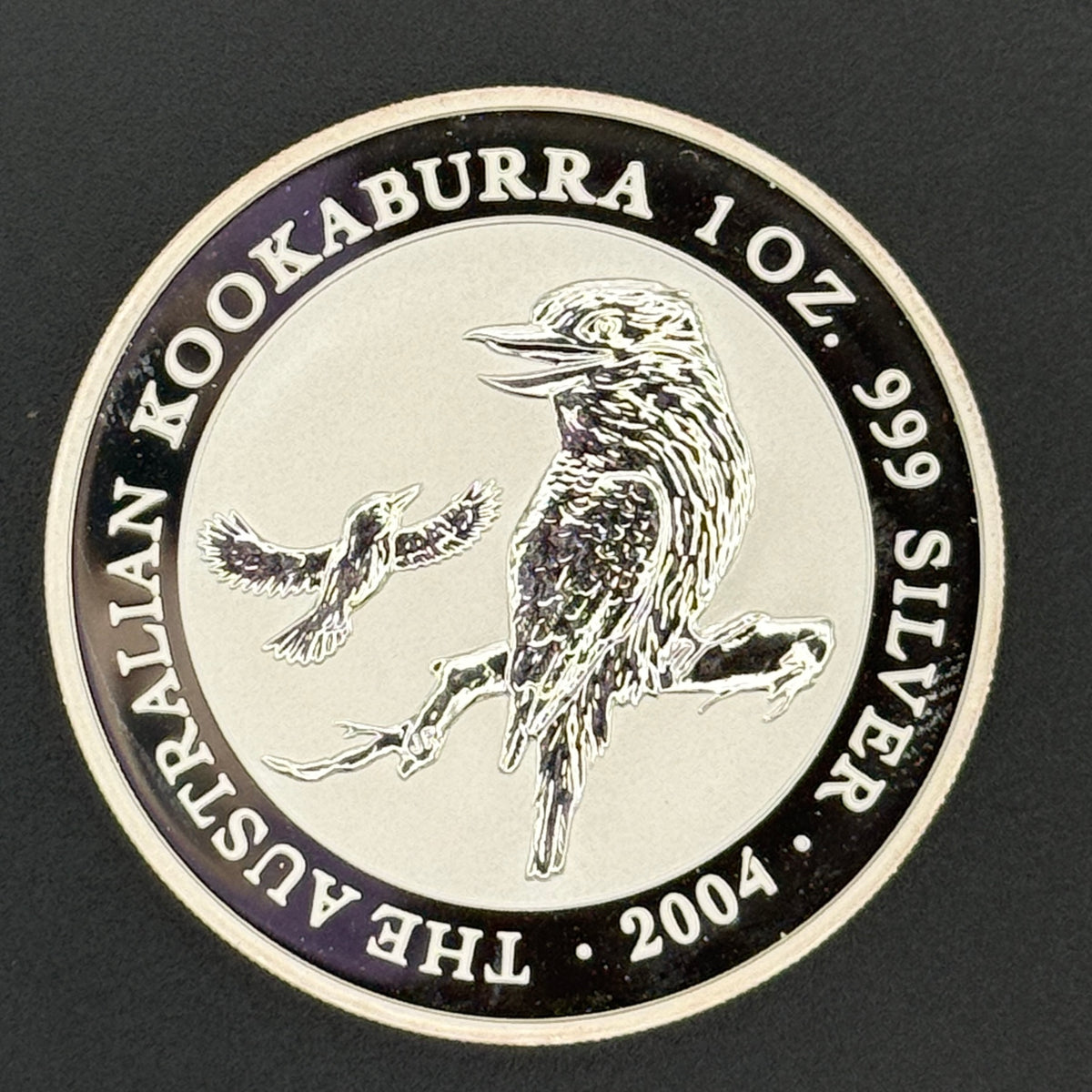 2004 Australia Kookaburra Moneda de Plata de 1 oz .999 Fina BU