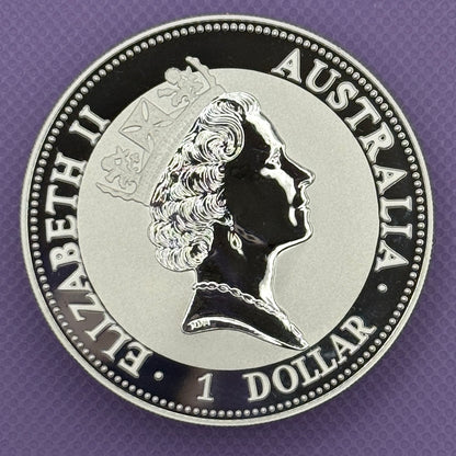 1993 Australia Kookaburra $1 1 oz .999 Silver Coin BU