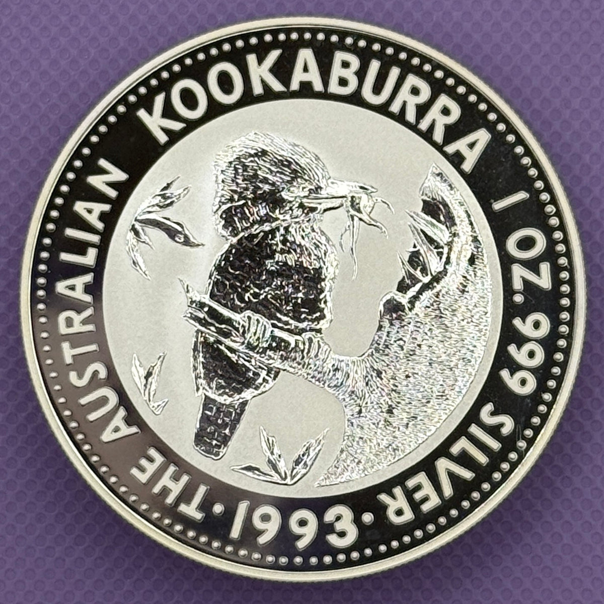 1993 Australia Kookaburra $1 1 oz .999 Silver Coin BU