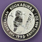 1993 Australia Kookaburra $1 1 oz .999 Silver Coin BU