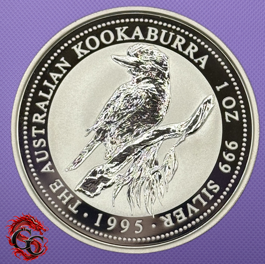 1995-P Australia Kookaburra $1 1 oz .999 Silver Coin BU
