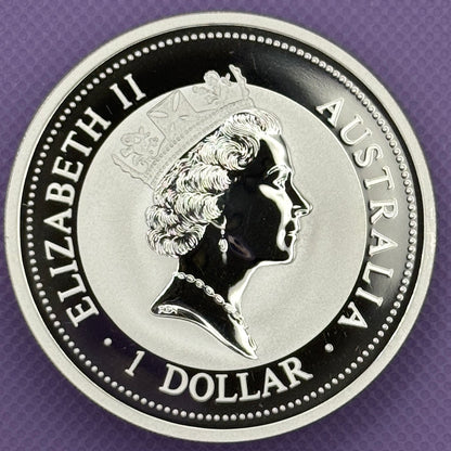 1995 Australia Kookaburra $1 1 oz .999 Silver Coin BU