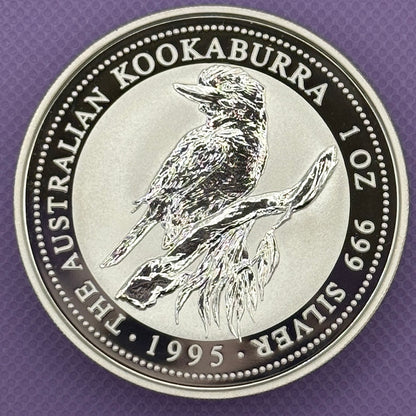 1995 Australia Kookaburra $1 1 oz .999 Silver Coin BU