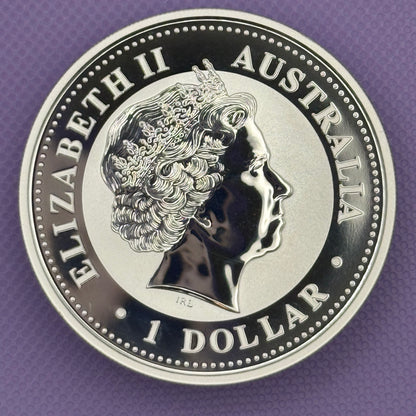 2004 Australia Kookaburra 1 oz .999 Silver Coin BU in capsule