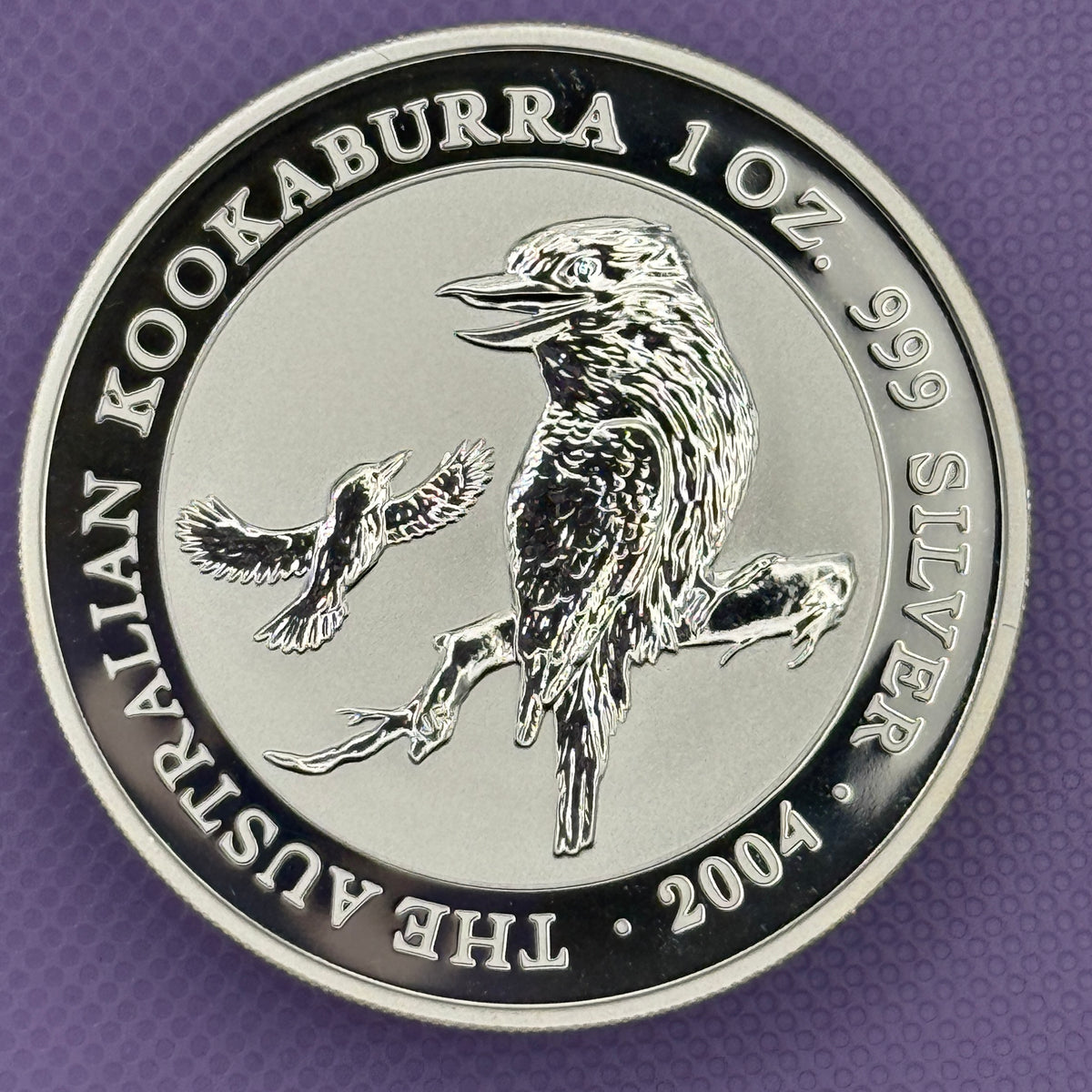 2004 Australia Kookaburra 1 oz .999 Silver Coin BU in capsule