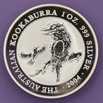 2004 Australia Kookaburra $1 1 oz .999 Silver Coin BU